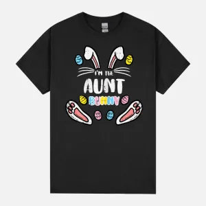 Aunt Bunny Easter Matching Family Rabbit Auntie Aunty Women Unisex T-Shirt