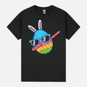 Dabbing Easter Egg Bunny Funny Dance Boys Girls Kids Youth Unisex T-Shirt