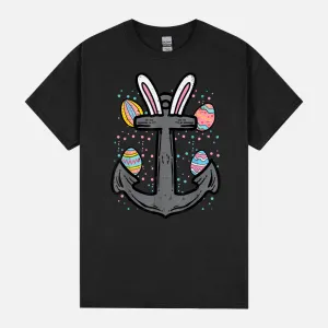 Easter Bunny Anchor Nautical Boat Captain Men Women Kids Boy Unisex T-Shirt