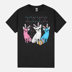 Easter Bunny Chihuahuas Chiwawa Dog Owner Men Women Kids Unisex T-Shirt