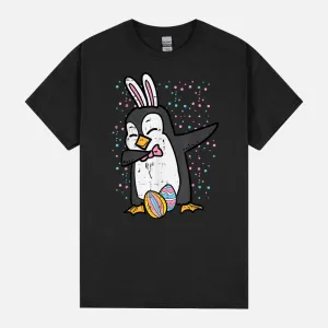 Easter Bunny Penguin Dab Funny Dance Girls Boys Kids Toddler Unisex T-Shirt