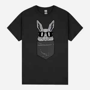 Easter Bunny Rabbit Sunglasses Pocket Cool Men Women Kids Unisex T-Shirt