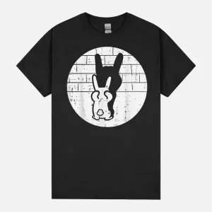 Easter Bunny Shadow Rock Hand Rabbit Rocker Boys Kids Men Unisex T-Shirt