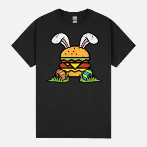 Easter Burger Bunny Eggs Cute Food Foodie Men Women Kids Unisex T-Shirt
