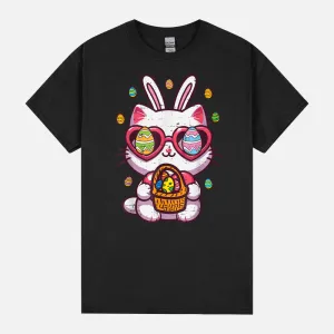 Easter Cat Animal Egg Hunt Men Women Kids Unisex T-Shirt
