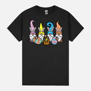 Easter Gnome Bunnies Egg Hunting Men Women Kids Boys Girls Unisex T-Shirt