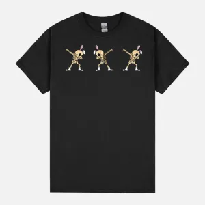 Easter Skeleton Bunny Dab Dabbing skeleton Dancing Kids Men Zip Hoodie Unisex T-Shirt