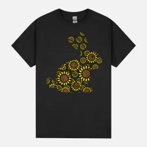 Easter Sunflower Bunny Rabbit Vintage Flower Women Girls Kid Unisex T-Shirt
