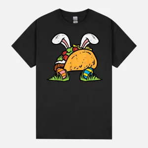 Easter Taco Bunny Funny Mexican Food Foodie Men Women Kids Unisex T-Shirt