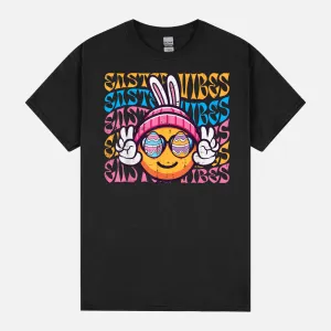 Easter Vibes Peace Bunny Ears Egg Hunt Men Women Kids Boys Unisex T-Shirt