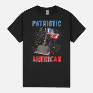 Fireworks Patriotic American USA Flag Freedom 4th Of July Unisex T-Shirt