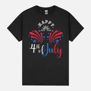 Fireworks Proud Americans United States Happy 4th Of July Unisex T-Shirt