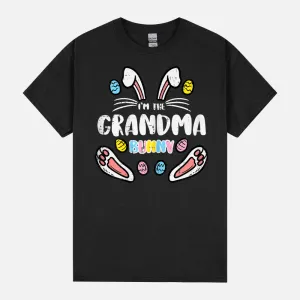 Grandma Bunny Rabbit Easter Family Matching Nana Mimi Women Unisex T-Shirt