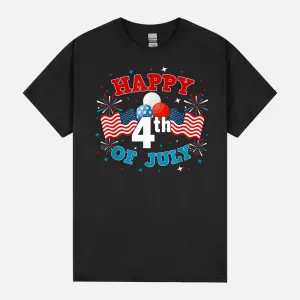 Happy 4th Of July Patriotic American US Flag 4th Of July Unisex T-Shirt