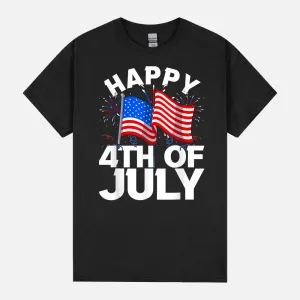 Happy 4th Of July Patriotic American US Flag 4th Of July Unisex T-Shirt