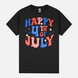 Happy 4th Of July Patriotic American US Flag Fourth Of July Unisex T-Shirt