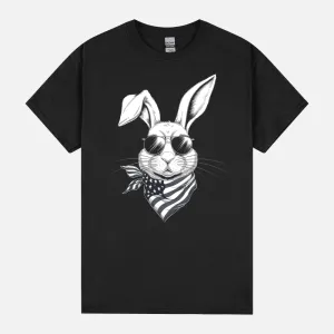 Merica Bunny 4th Of July Rabbit - Easter Bunny Rabbit Long Sleeve Unisex T-Shirt