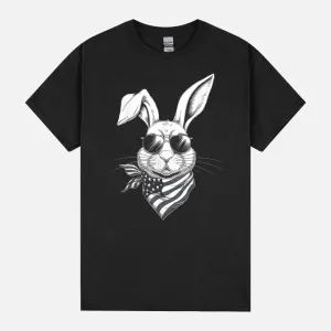 Merica Bunny 4th Of July Rabbit - Easter Bunny Rabbit Unisex T-Shirt