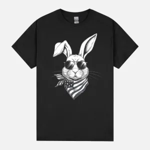 Merica Bunny 4th Of July Rabbit - Easter Bunny Rabbit Premium Unisex T-Shirt