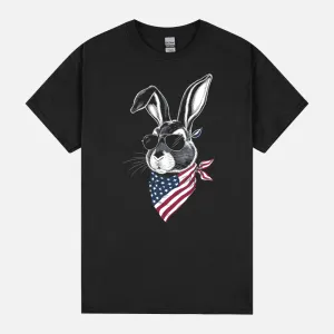 Merica Bunny Rabbit 4th Of July - Easter Bunny Sunglasses Sweatshirt Unisex T-Shirt