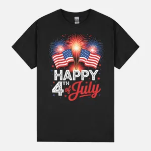 Patriotic American US Flag 4th Of July Happy 4th Of July Unisex T-Shirt