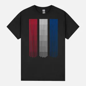 Patriotic Stripes USA American flag 4th of July celebration Unisex T-Shirt
