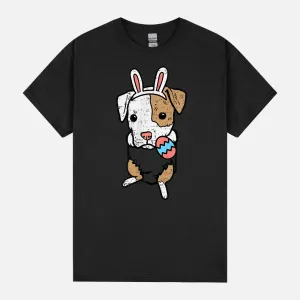 Pocket Easter Pitbull Bunny Pittie Dog Lover Men Women Kids Unisex T-Shirt