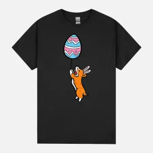 Welsh Corgi Bunny Easter Egg Balloon Dog Lover Men Women Kid Unisex T-Shirt